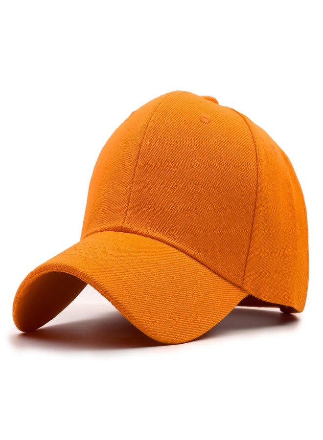 Utmost Structured Baseball Cap with Adjustable Closure - Performance Hat for Outdoor Activities and Custom Embroidery (1pc Orange) - Image 1